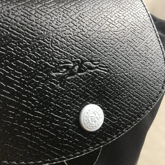 NWT LONGCHAMP Mini Le Pliage  Backpack In black - Picture 7 of 9